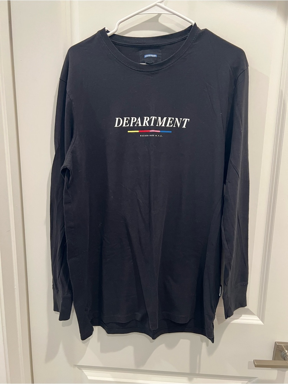 Department Black Long-Sleeve Graphic Tee